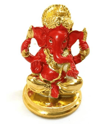 Ayushmann Traders Ganesh Idol Car Dashboard - Hindu Ganesha Statue India Ganpati Lord Murti Mandir Diwali Gifts