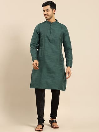 Amodh by Kisah Men's Green Kurta Set