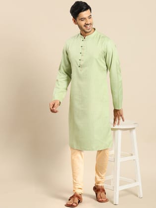Amodh by Kisah Men's Green Kurta Set