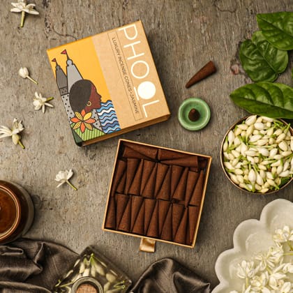 Phool Natural Incense Cones - Jasmine