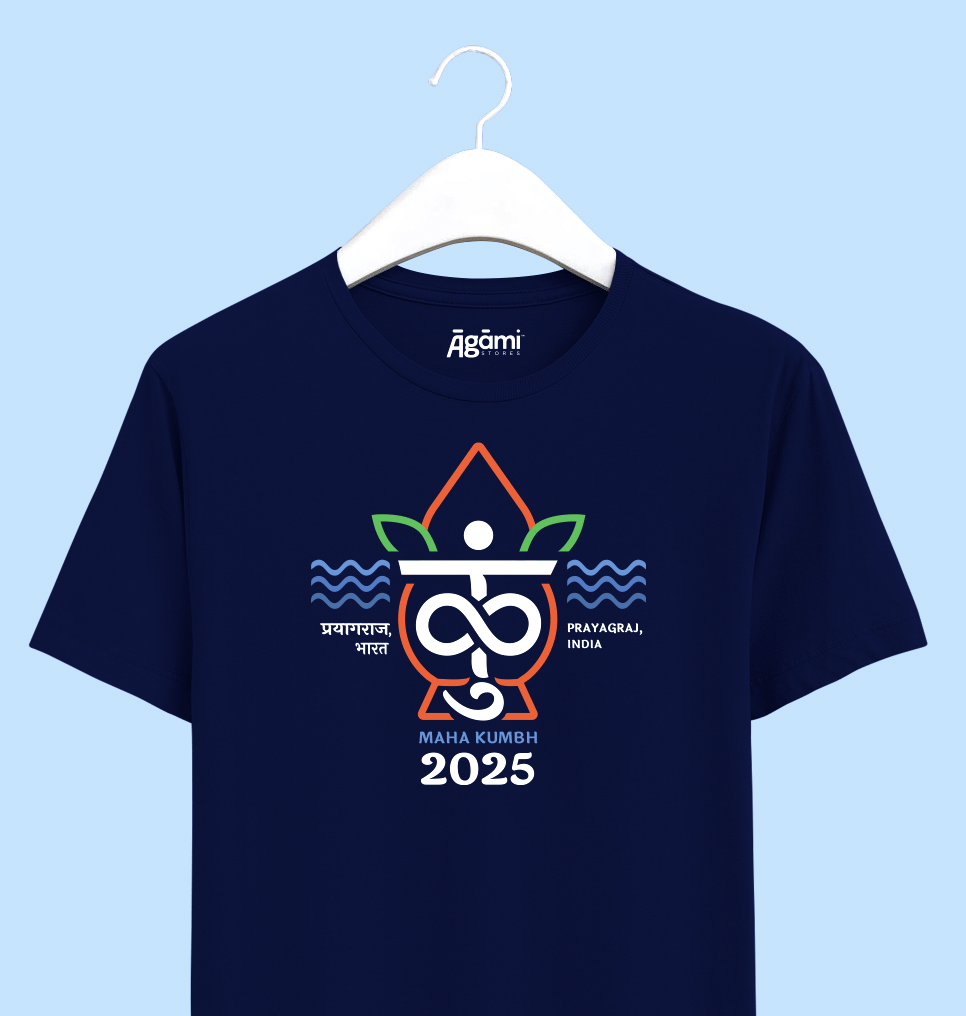 Mahakumbh logo symbol - Navy Blue (S)