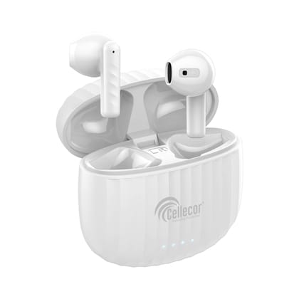 CELLECOR BroPods CB05 Waterproof Earbuds with 25 Hours Playtime, Auto Pairing, 13mm Driver, 5.1V Bluetooth Headset (Black )